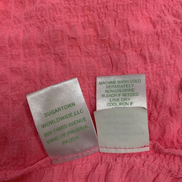 Lilly Pulitzer Naeem Pink Fringe Top XS Excellent Condition Sleeveless RARE HTF - Picture 10 of 10